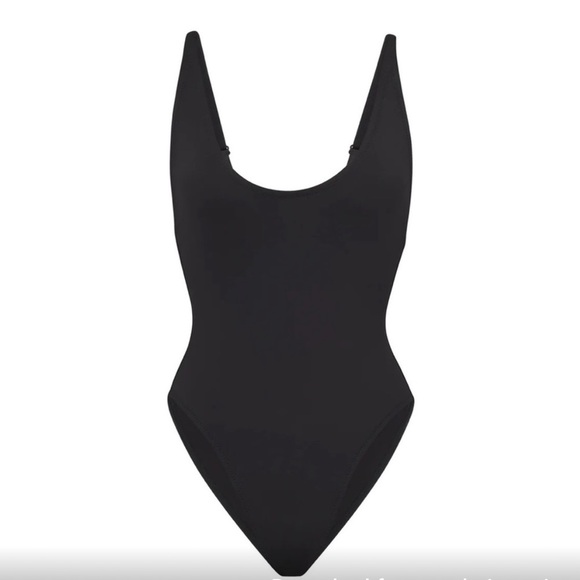 SKIMS BLACK‎ SWIM scoop neck one piece in onyx/3X - Picture 4 of 6